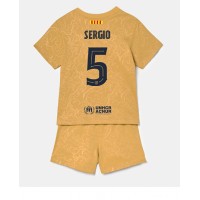 Barcelona Sergio Busquets #5 Fotballklær Bortedraktsett Barn 2022-23 Kortermet (+ korte bukser)